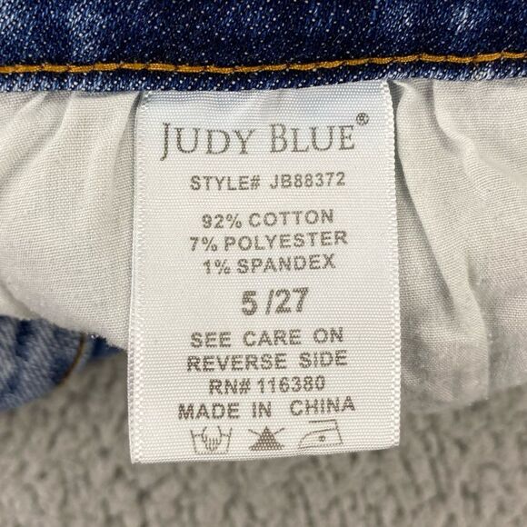 Judy Blue Women's Destroyed Slim Fit Ankle Stretch Jeans | Size: 5/27 - Picture 14 of 15